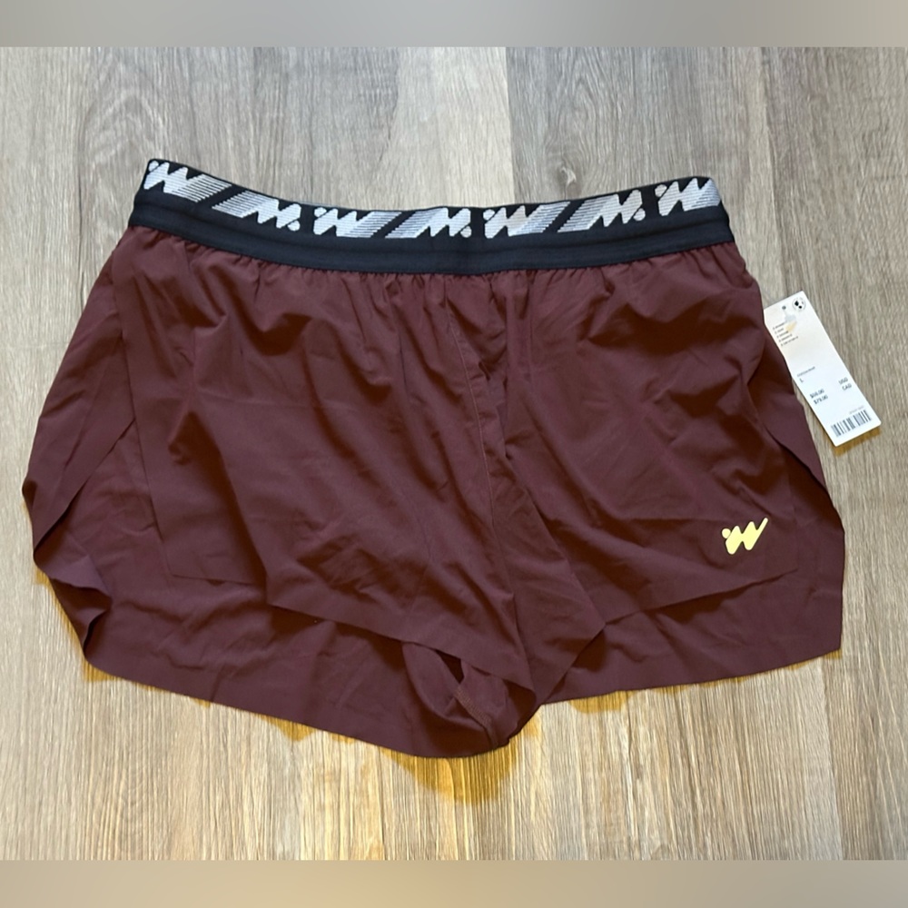 Without Walls Maroon Active Shorts
